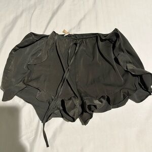 Satin Ruffle Shorts